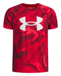 UA Tech™ Big Logo Printed Boys' Short Sleeve - Red