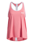UA Knockout Girls' Tank - Pink