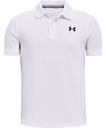 UA Performance Boys' Polo - White