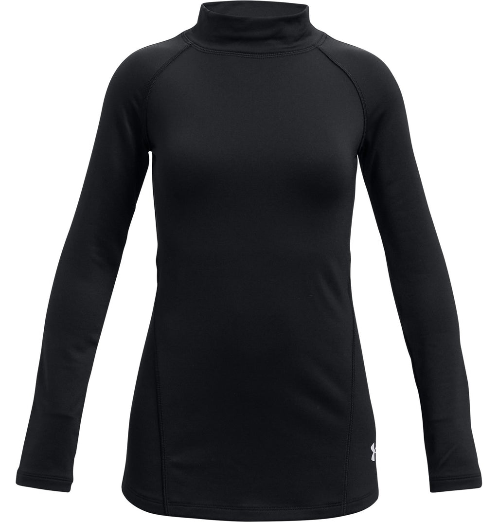 ColdGear® Girls' Mock Long Sleeve - Black