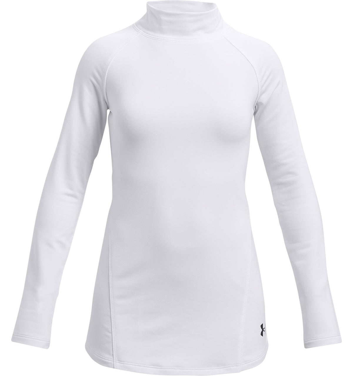 ColdGear® Girls' Mock Long Sleeve - White