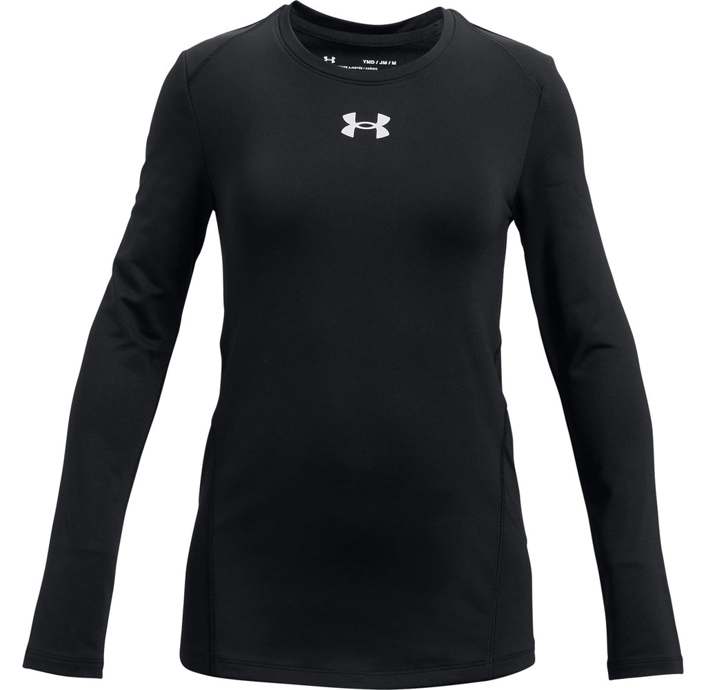 ColdGear® Girls' Crew Long Sleeve - Black