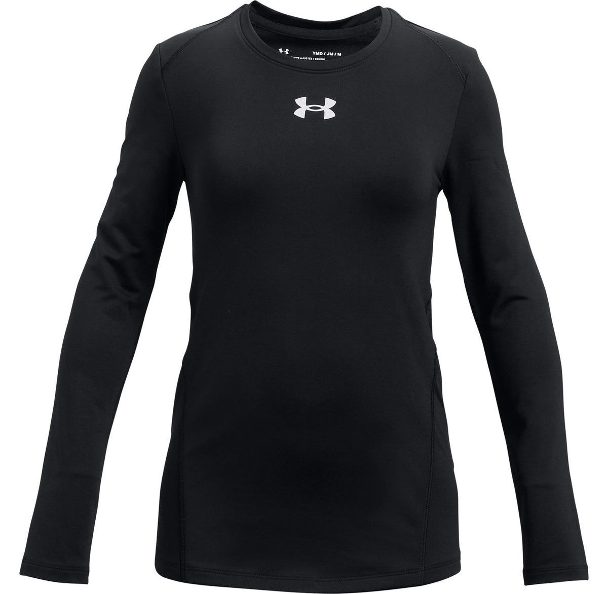 ColdGear® Girls' Crew Long Sleeve - Black