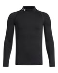 ColdGear® Boys' Mock Long Sleeve - Black