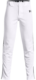 Boys' UA Vanish Piped Baseball Pants Boys' Baseball Pants - White