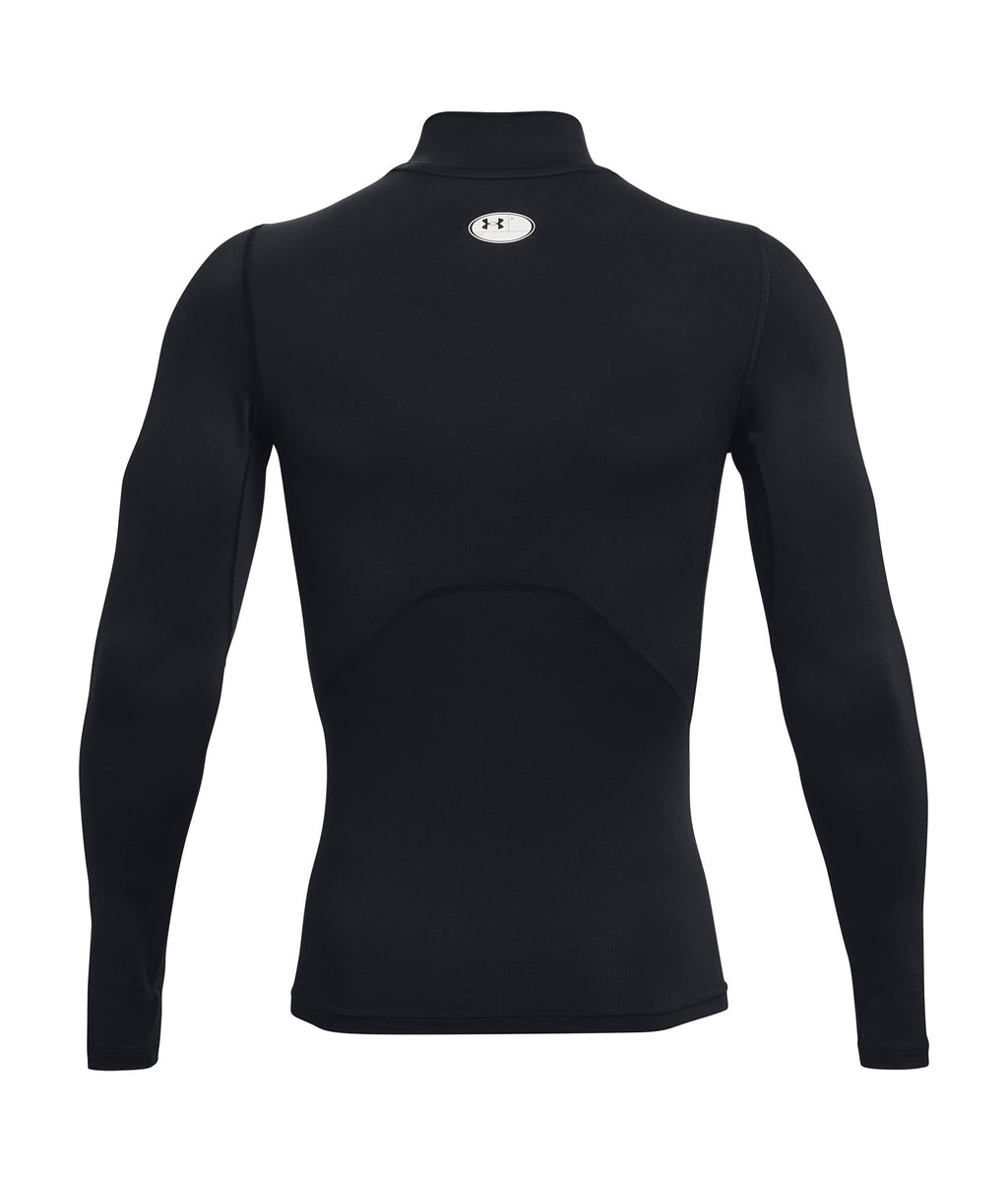HeatGear® Men's Compression Mock Long Sleeve - Black