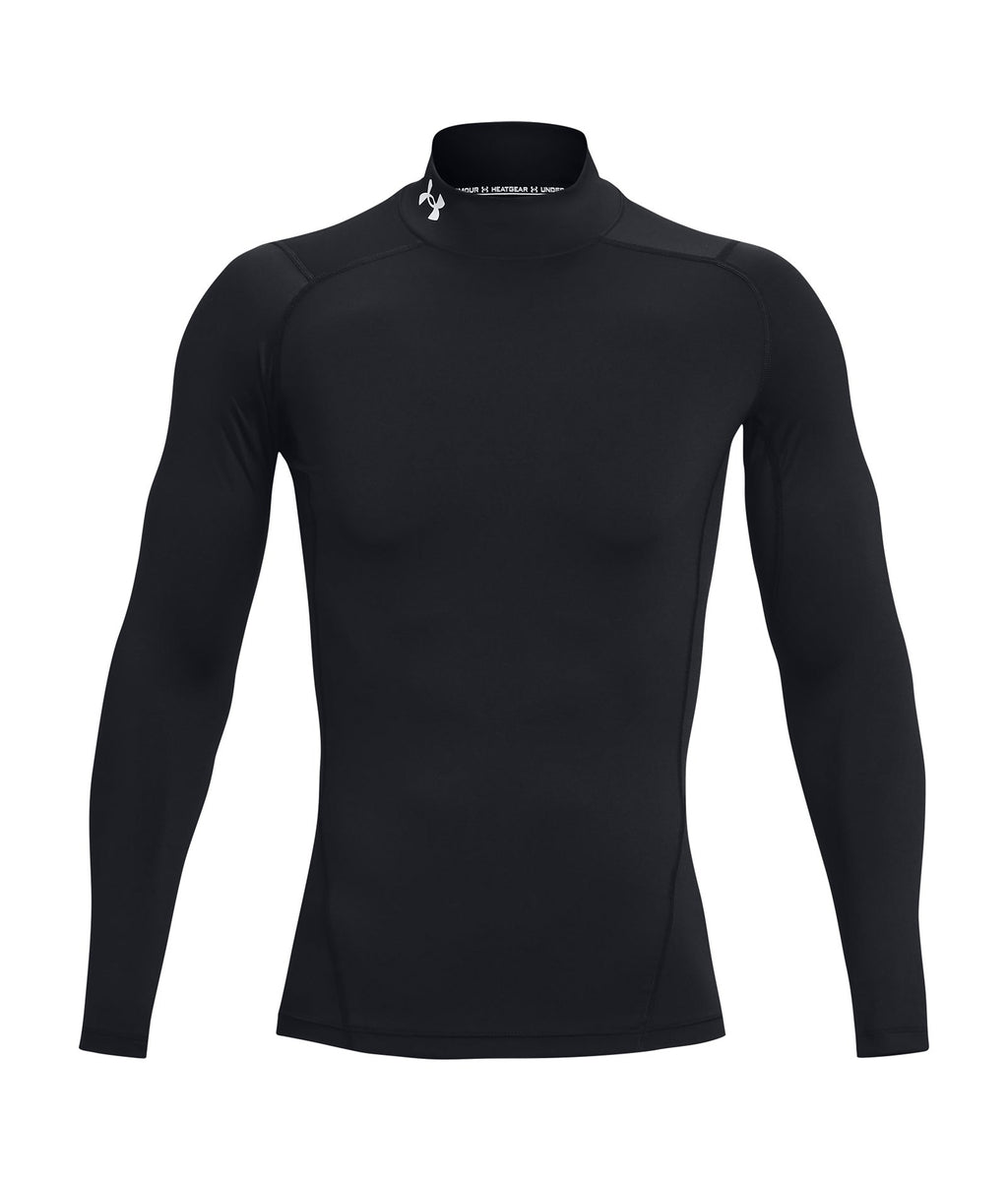 HeatGear® Men's Compression Mock Long Sleeve - Black