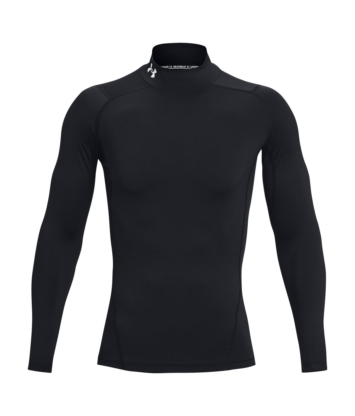 HeatGear® Men's Compression Mock Long Sleeve - Black