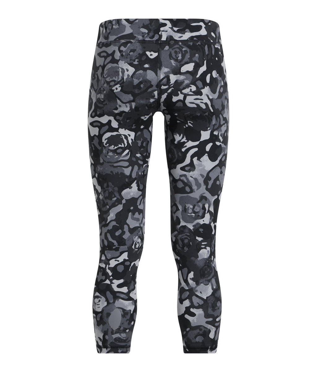 UA Motion Printed Girls' Crop - Black