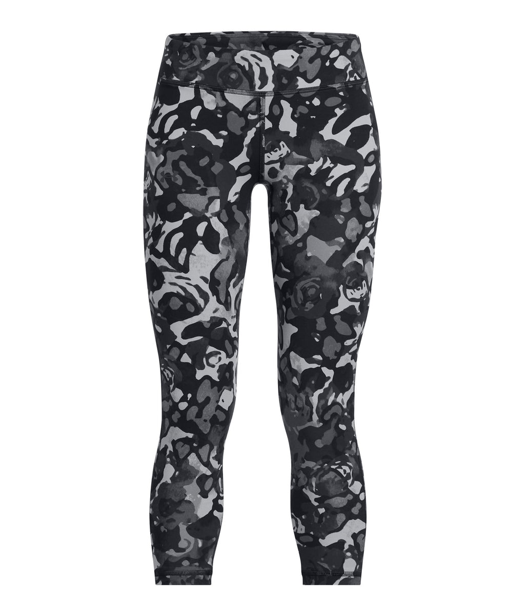 UA Motion Printed Girls' Crop - Black