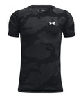 UA Velocity Jacquard Boys' Short Sleeve - Black