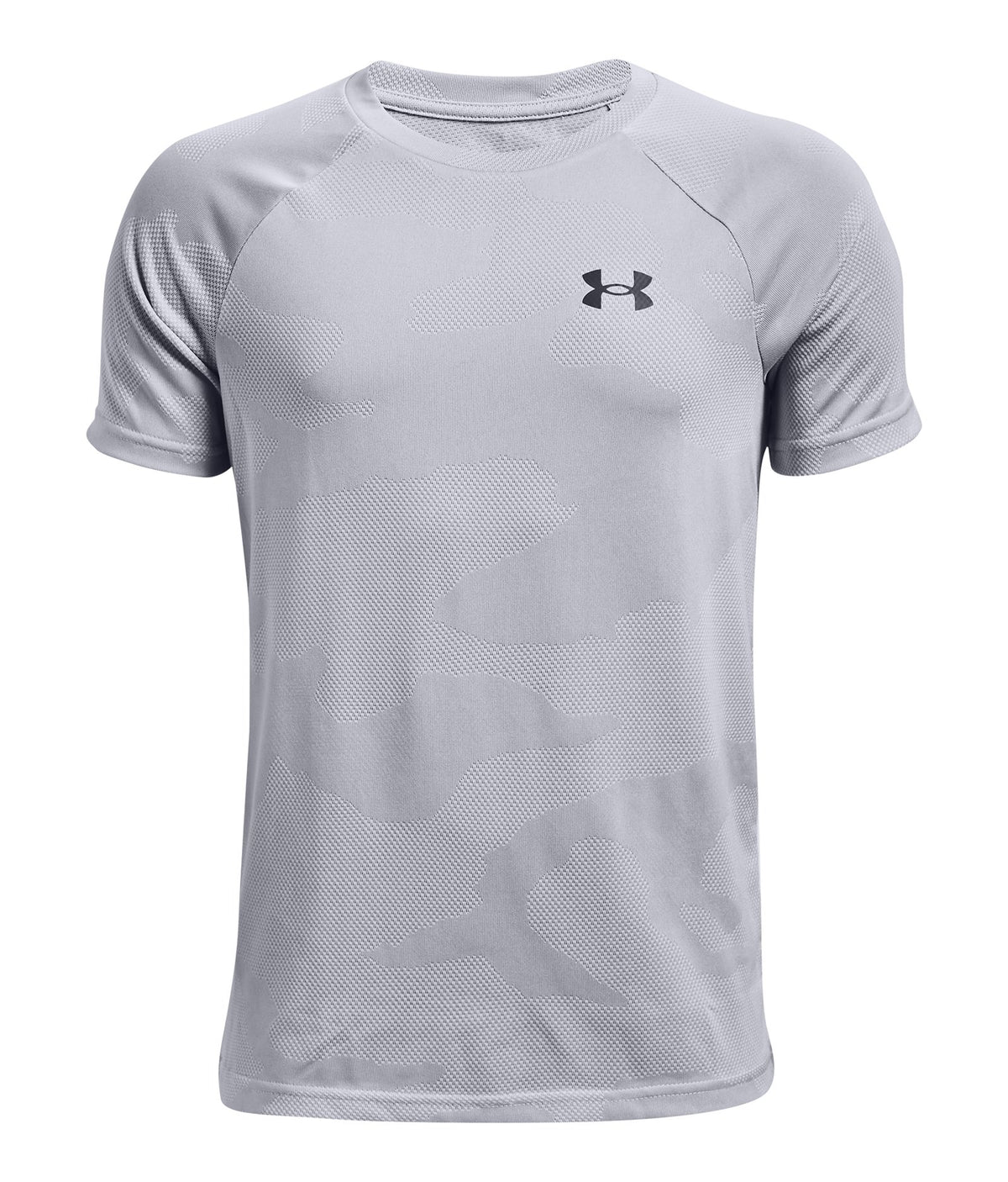 UA Velocity Jacquard Boys' Short Sleeve - Gray