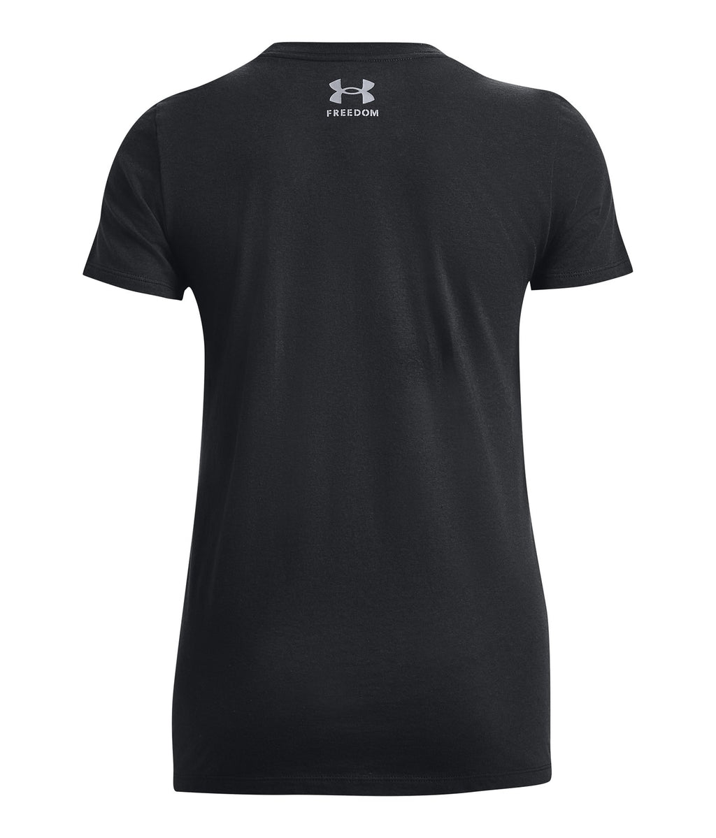 UA Freedom Flag Women's T-Shirt - Black