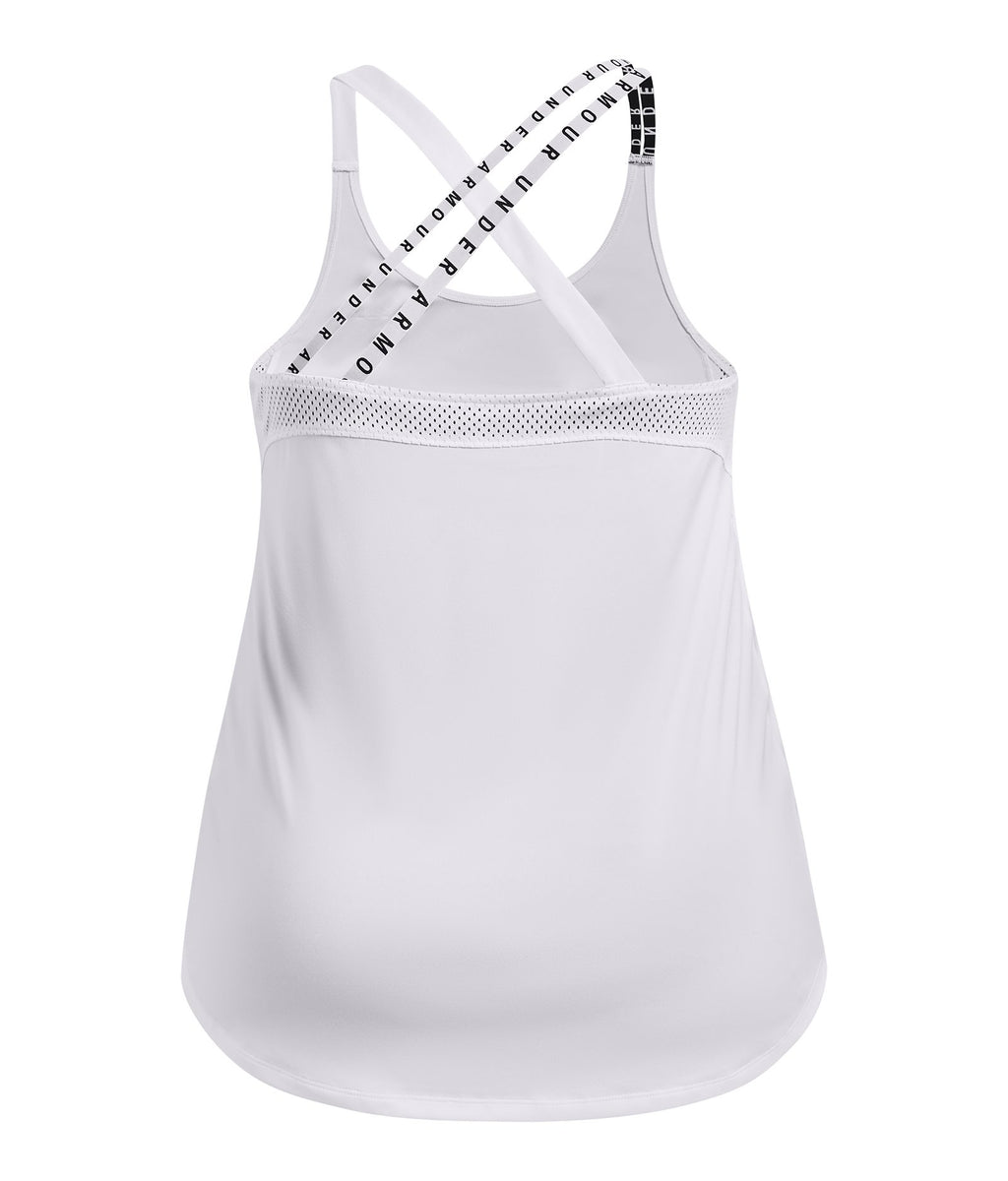 HeatGear® Wordmark Women's Double Strap Tank - White