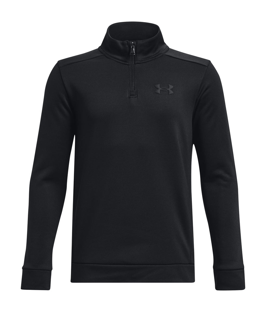 Armour Fleece® Boys' ¼ Zip - Black