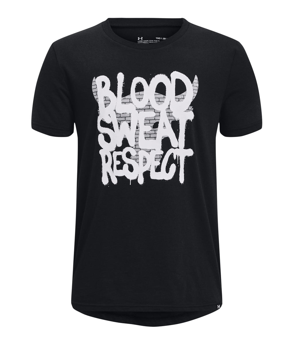 Project Rock Respect Boys' Short Sleeve - Black
