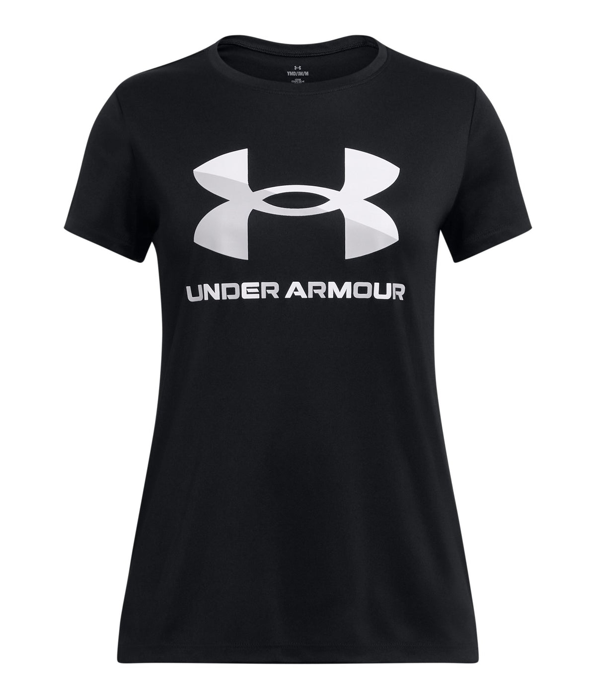 UA Velocity Big Logo Girls' Short Sleeve - Black