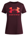 UA Velocity Big Logo Girls' Short Sleeve - Red