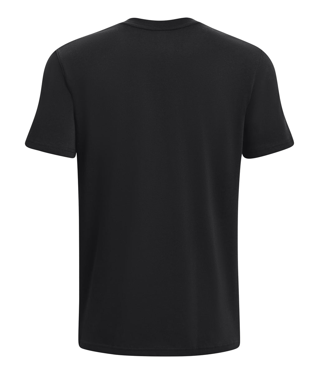 Men's UA Logo Embroidered Heavyweight Short Sleeve Men's Short Sleeve - Black