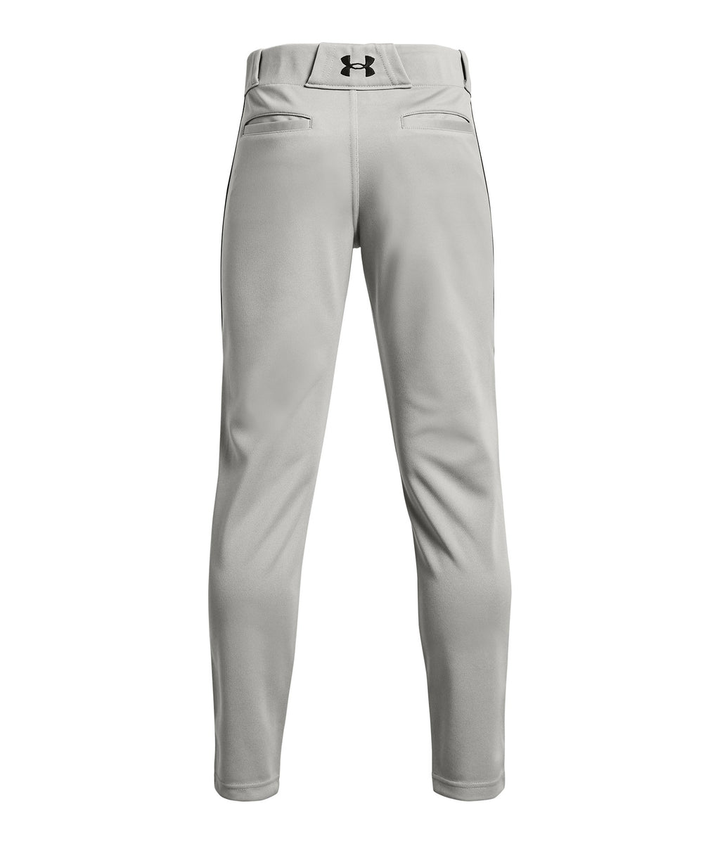 UA Utility Piped Boys' Baseball Pants - Gray