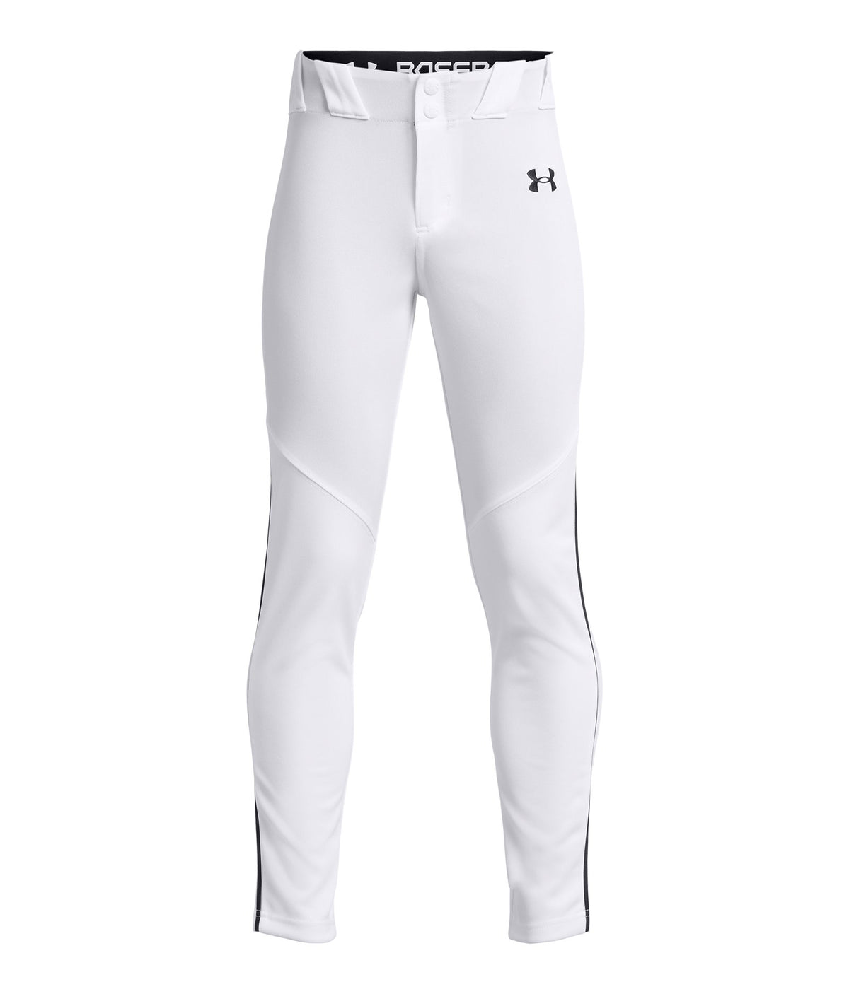 UA Utility Piped Boys' Baseball Pants - White