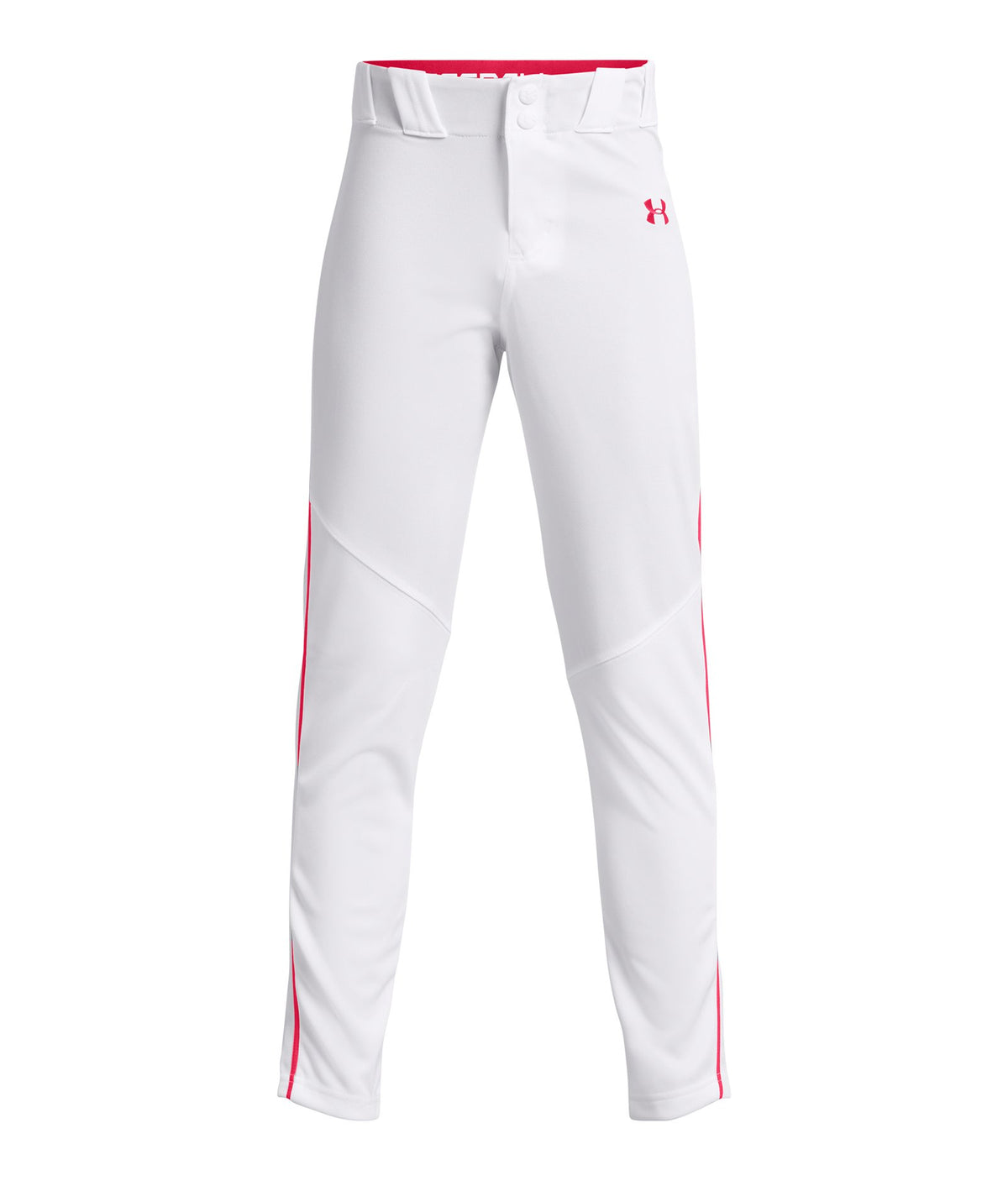 UA Utility Piped Boys' Baseball Pants - White