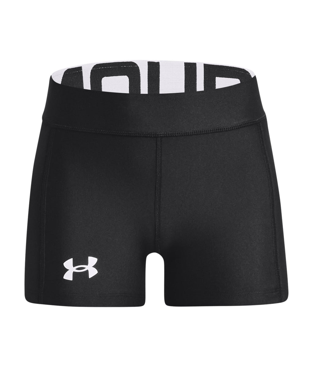 UA Utility Girls' Slider Shorts - Black