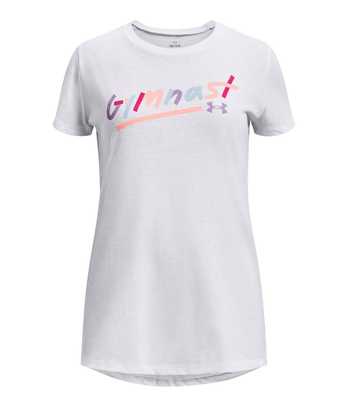 UA Gymnast Girls' Short Sleeve - White