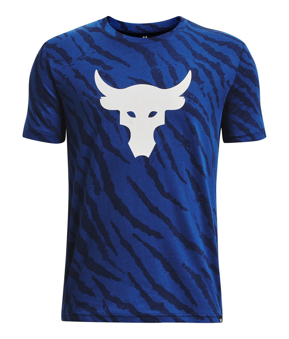 Project Rock Logo Printed Boys' Short Sleeve - Blue