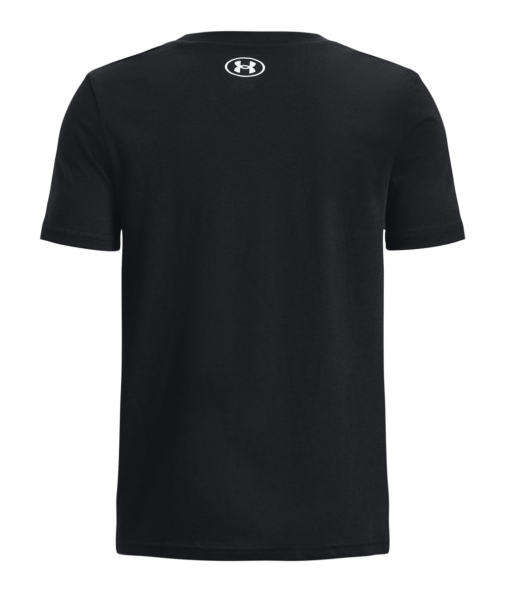 UA Box Logo Camo Boys' Short Sleeve T-Shirt - Black
