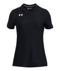 UA Powerhouse Girls' Volleyball Short Sleeve Jersey - Black