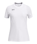 UA Powerhouse Girls' Volleyball Short Sleeve Jersey - White