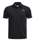 UA Matchplay Stripe Boys' Polo - Black