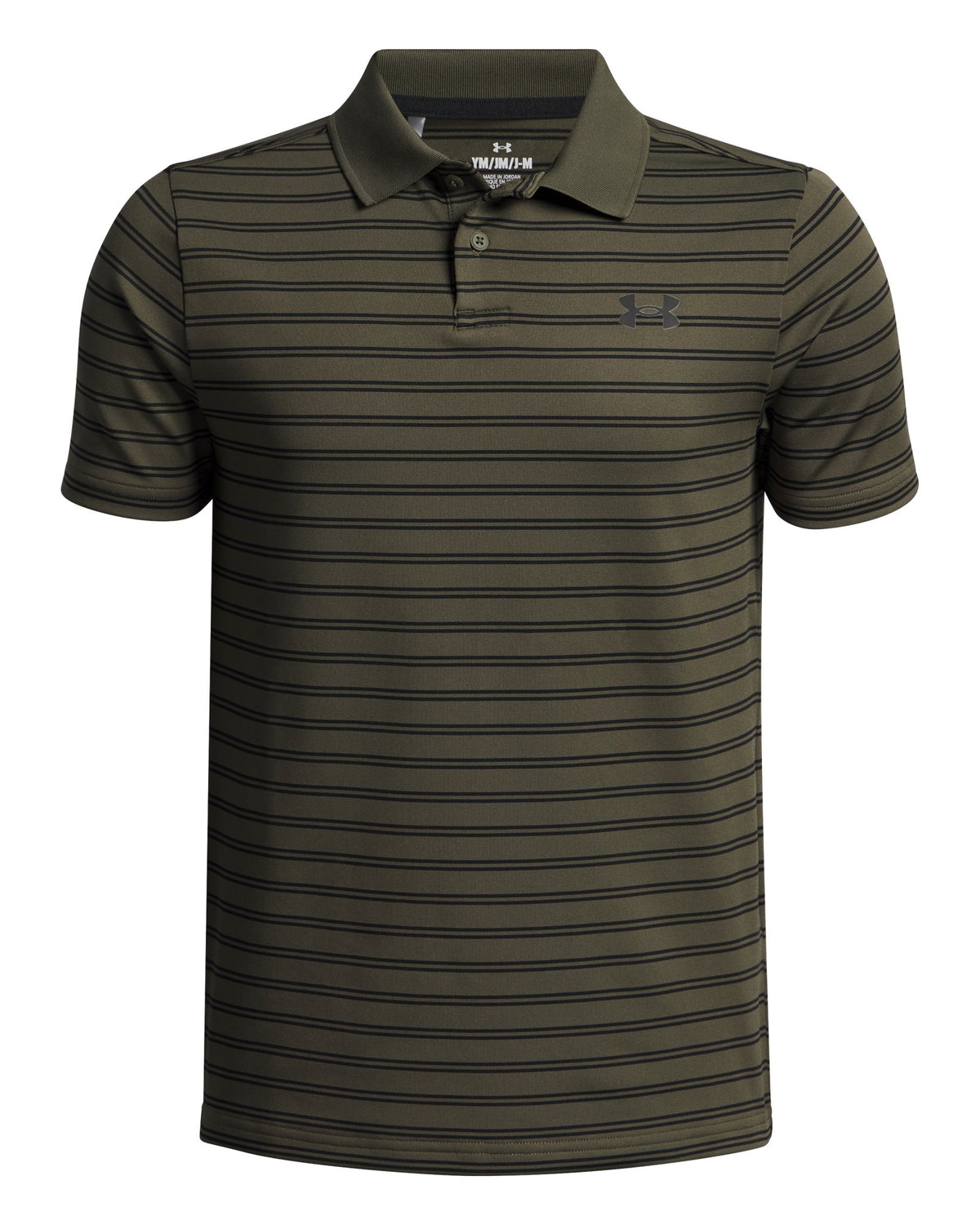 UA Matchplay Stripe Boys' Polo - Green