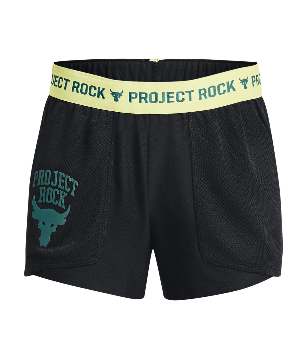 Project Rock Play Up Girls' Shorts - Black