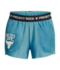 Project Rock Play Up Girls' Shorts - Blue