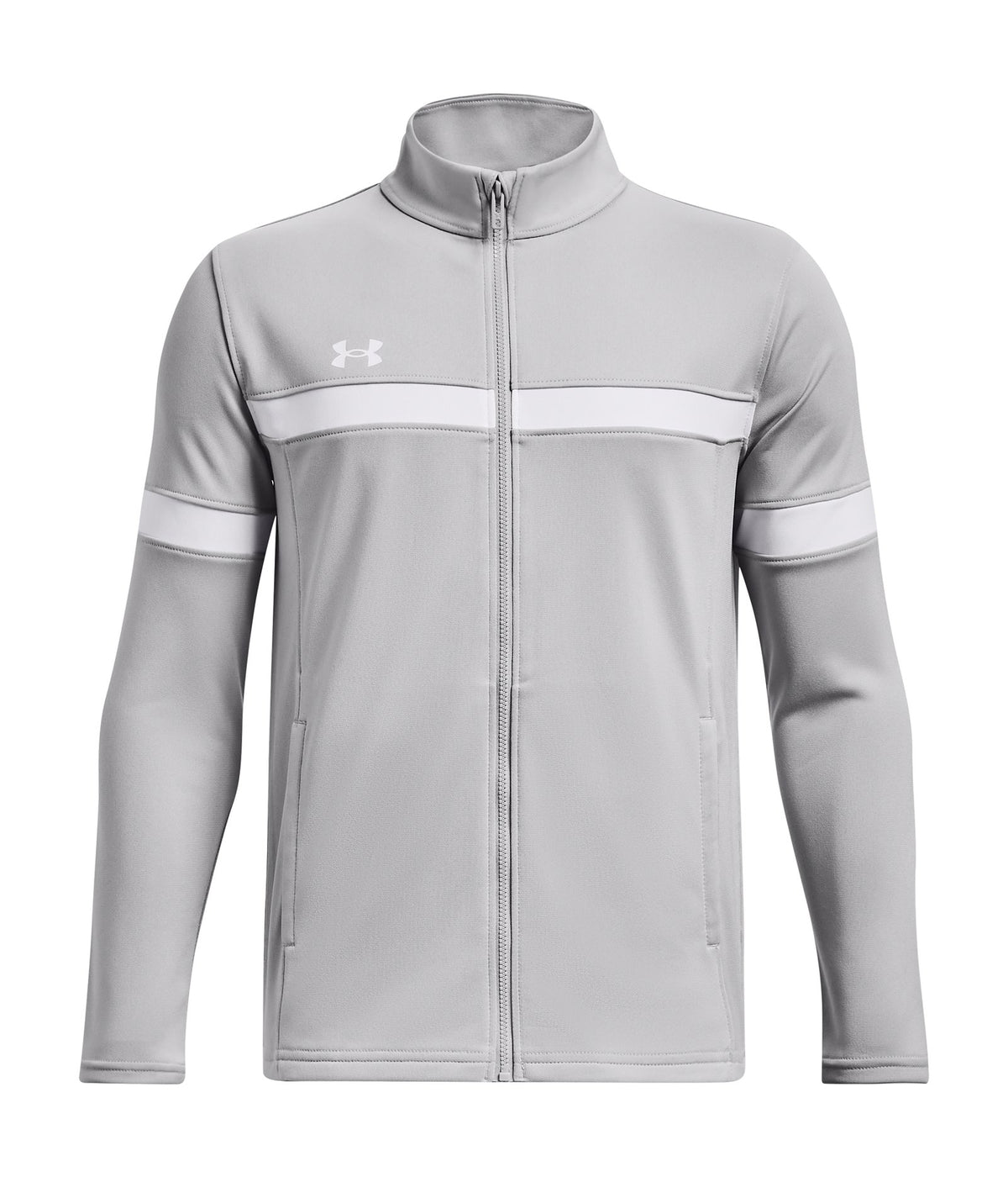 UA Knit Warm Up Team Boys' Full-Zip - Gray