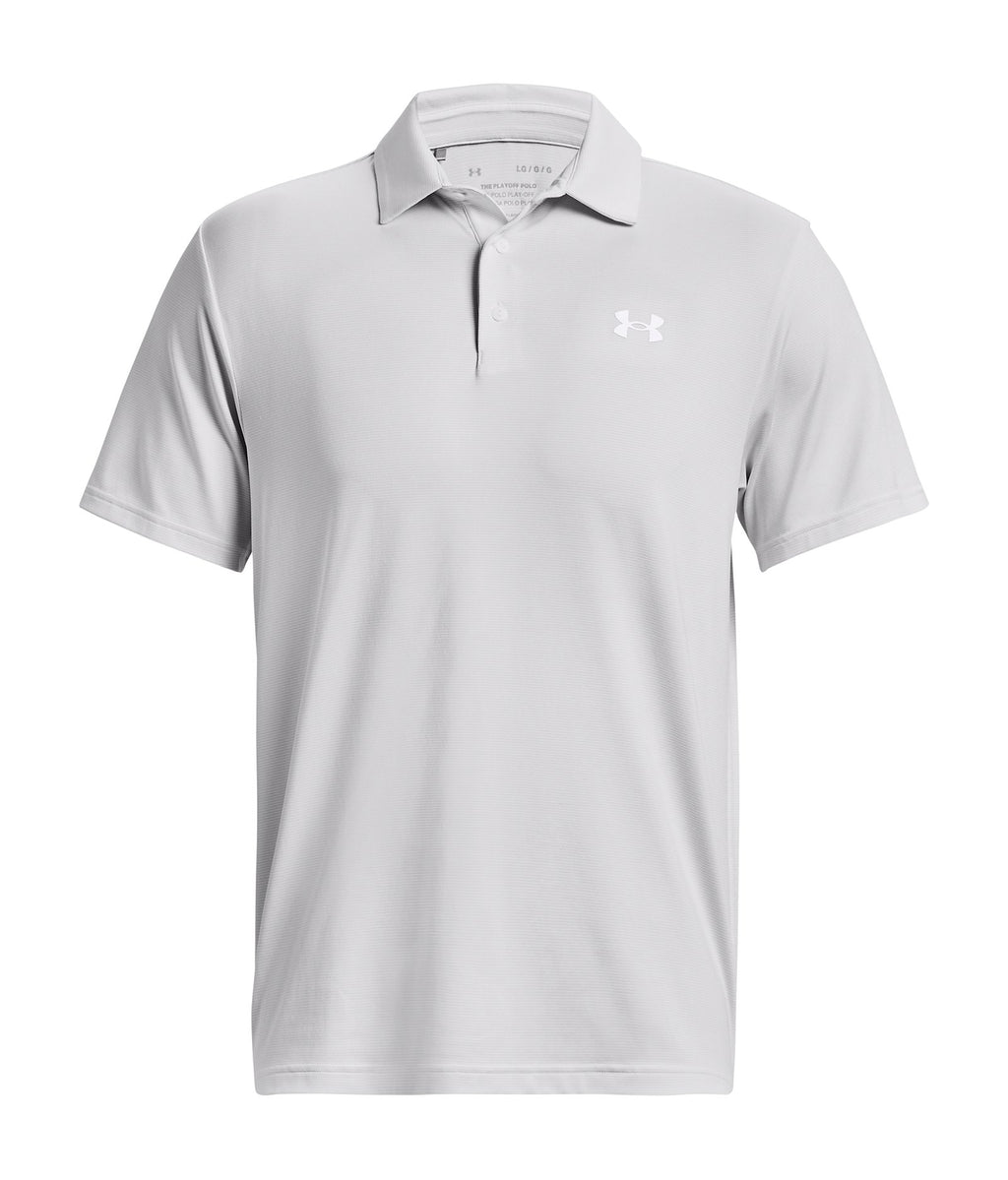 UA Playoff 3.0 Stripe Men's Polo - White