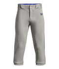 UA Utility Pro Piped Boys' Knicker Baseball Pants - Gray