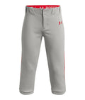 UA Utility Pro Piped Boys' Knicker Baseball Pants - Gray