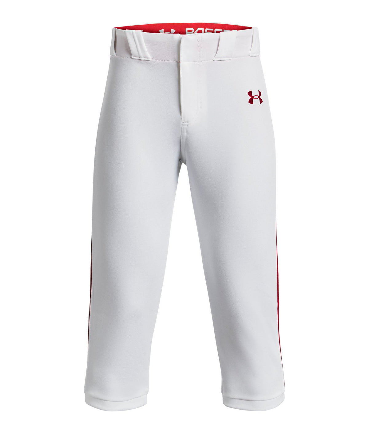 UA Utility Pro Piped Boys' Knicker Baseball Pants - White