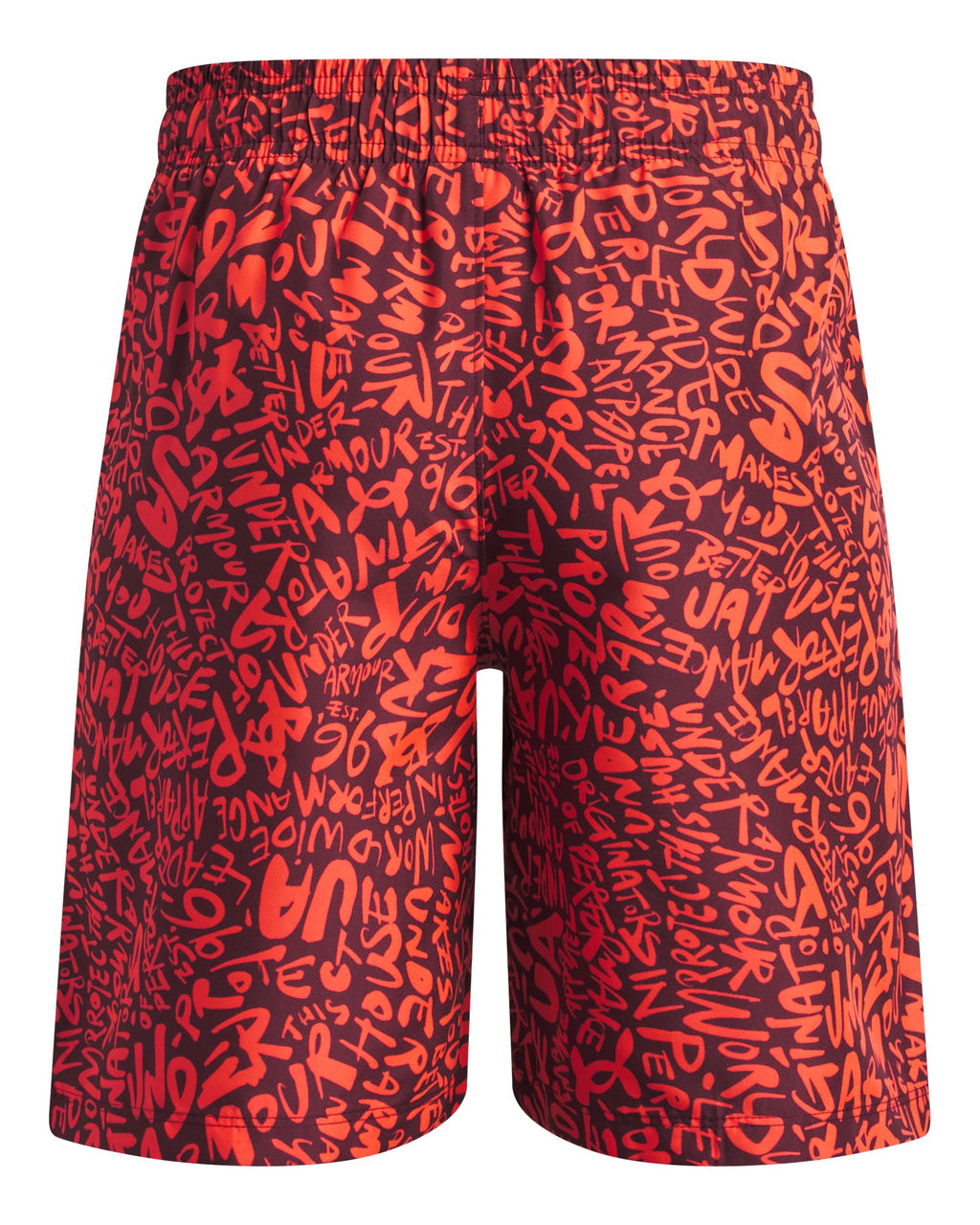 Boys' UA Woven Printed Shorts null - Red