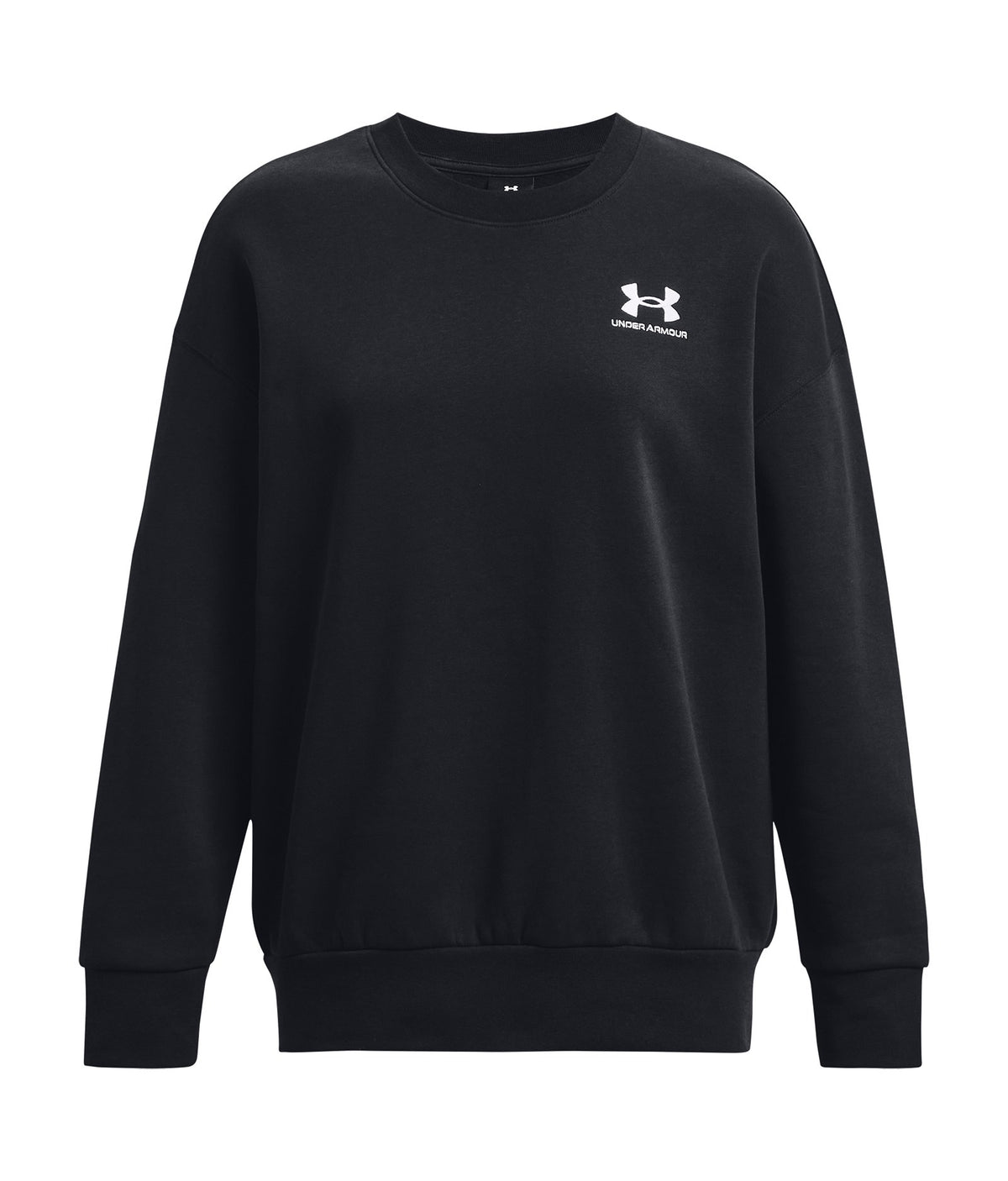 UA Icon Fleece Women's Oversized Crew - Black