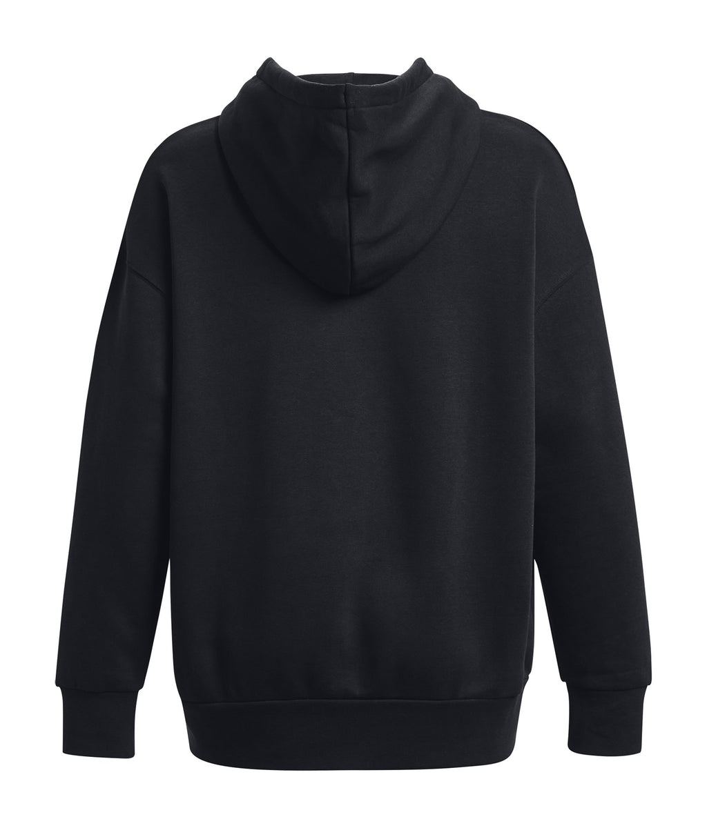 UA Icon Fleece Women's Oversized Hoodie - Black