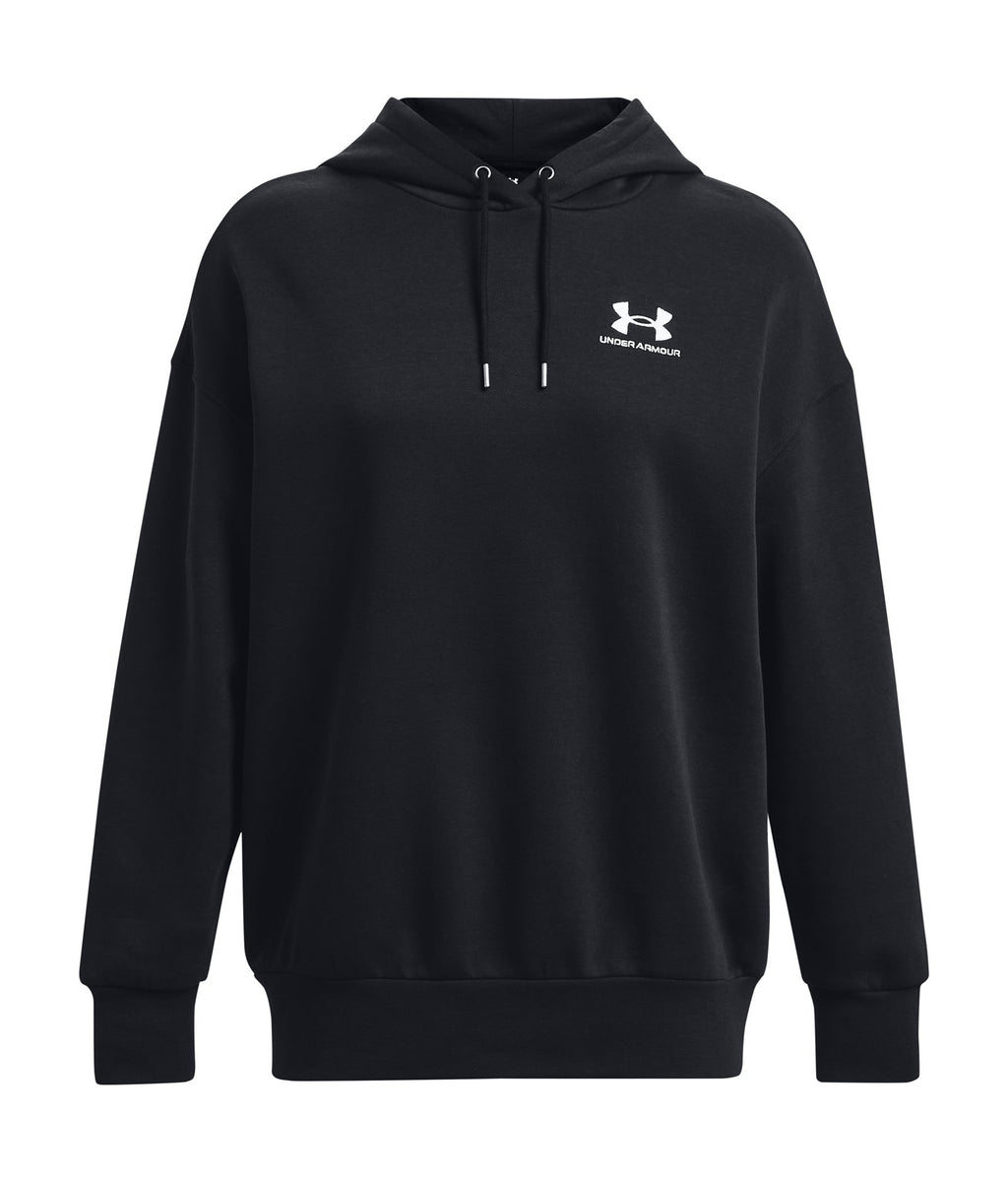UA Icon Fleece Women's Oversized Hoodie - Black