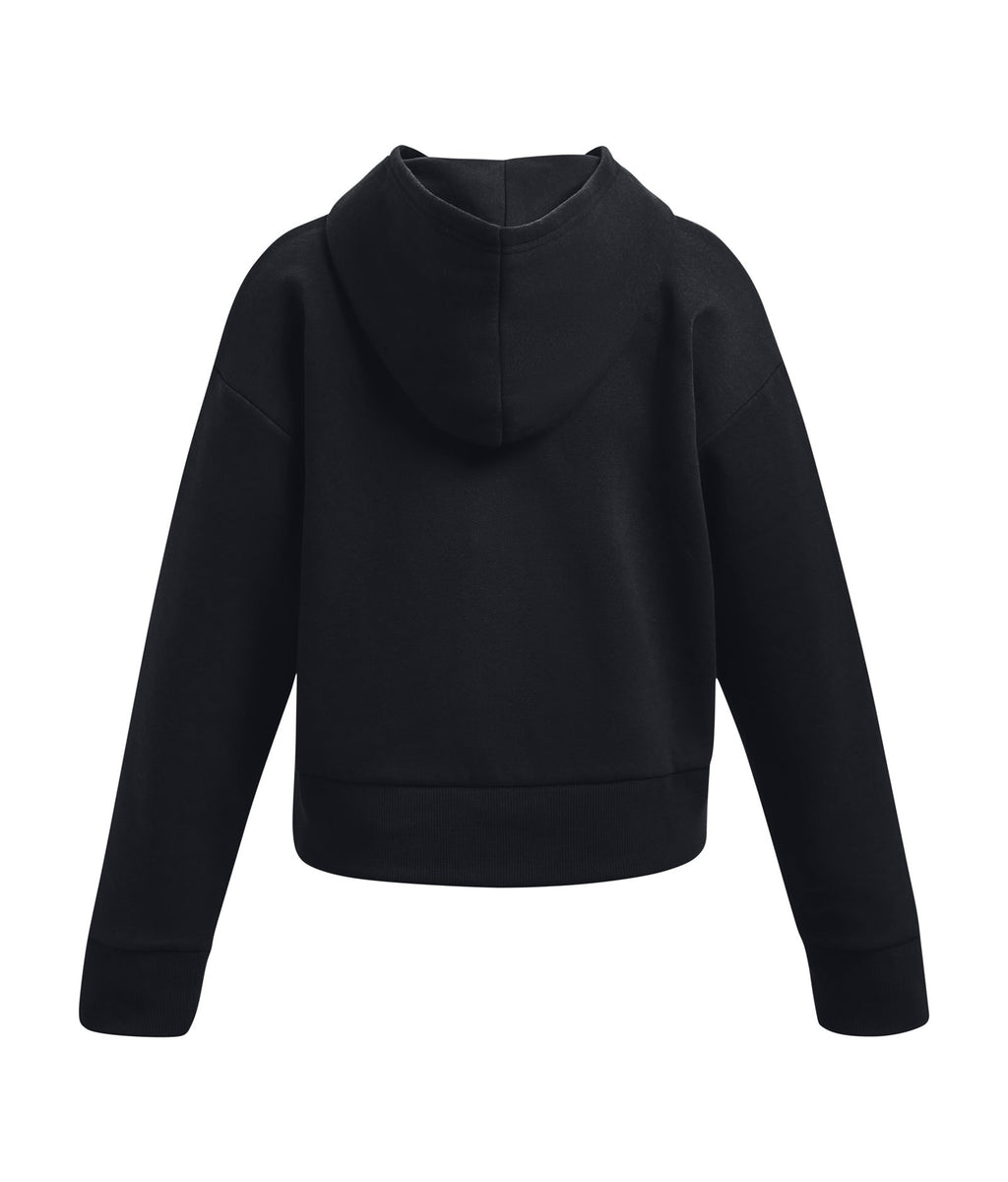 UA Rival Fleece Girls' Crop Hoodie - Gray