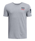 UA Freedom Flag Boys' T-Shirt - Gray