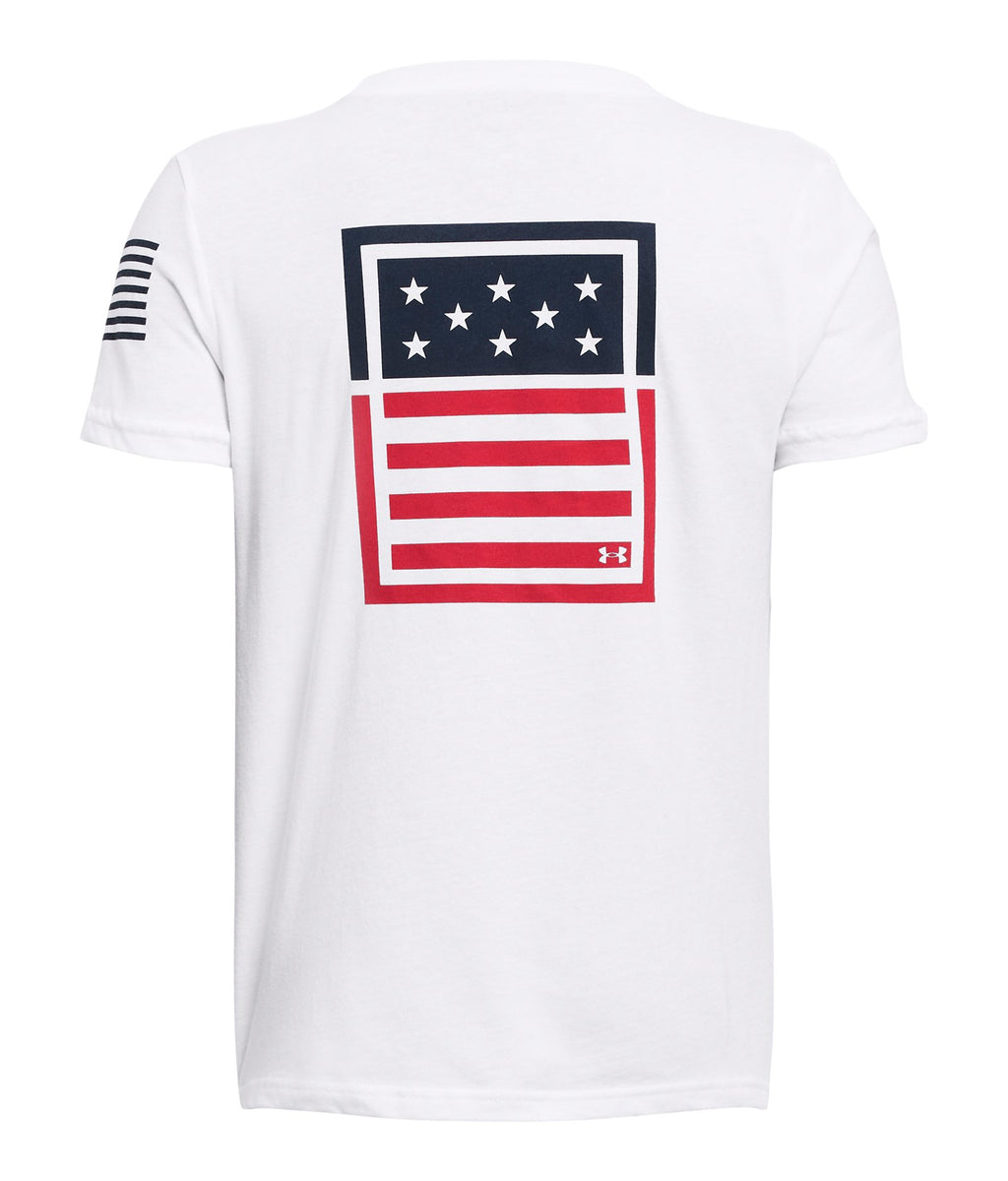 UA Freedom Flag Boys' T-Shirt - Gray