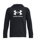 UA Rival Fleece Big Logo Boys' Hoodie - Black