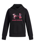 UA Rival Fleece Big Logo Print Fill Girls' Hoodie - Black